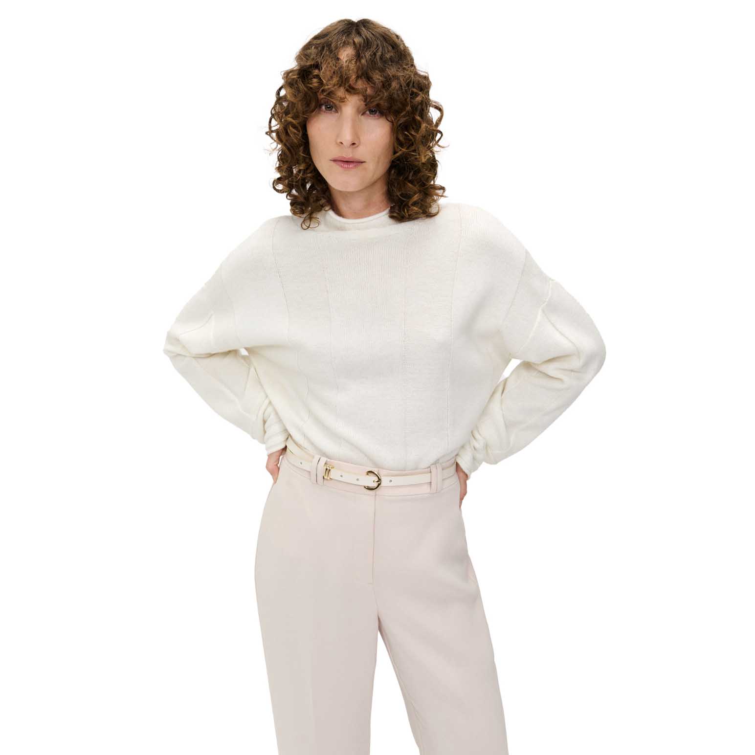 Veronika Maine Oversized Wide Rib Sweater